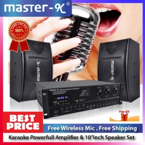 Karaoke Amplifier Speaker Set 【Flash Sales Promo】MASTER-K MALAYSIA BRAND Karaoke Amplifier Bluetooth Hifi System Wit